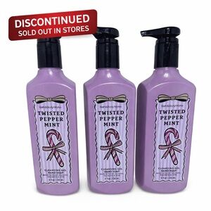 Bath & Body Works Twisted Peppermint Hand Soap Lot (3) Discontinued Seasonal